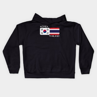 Korean Thai - Korea, Thailand Kids Hoodie